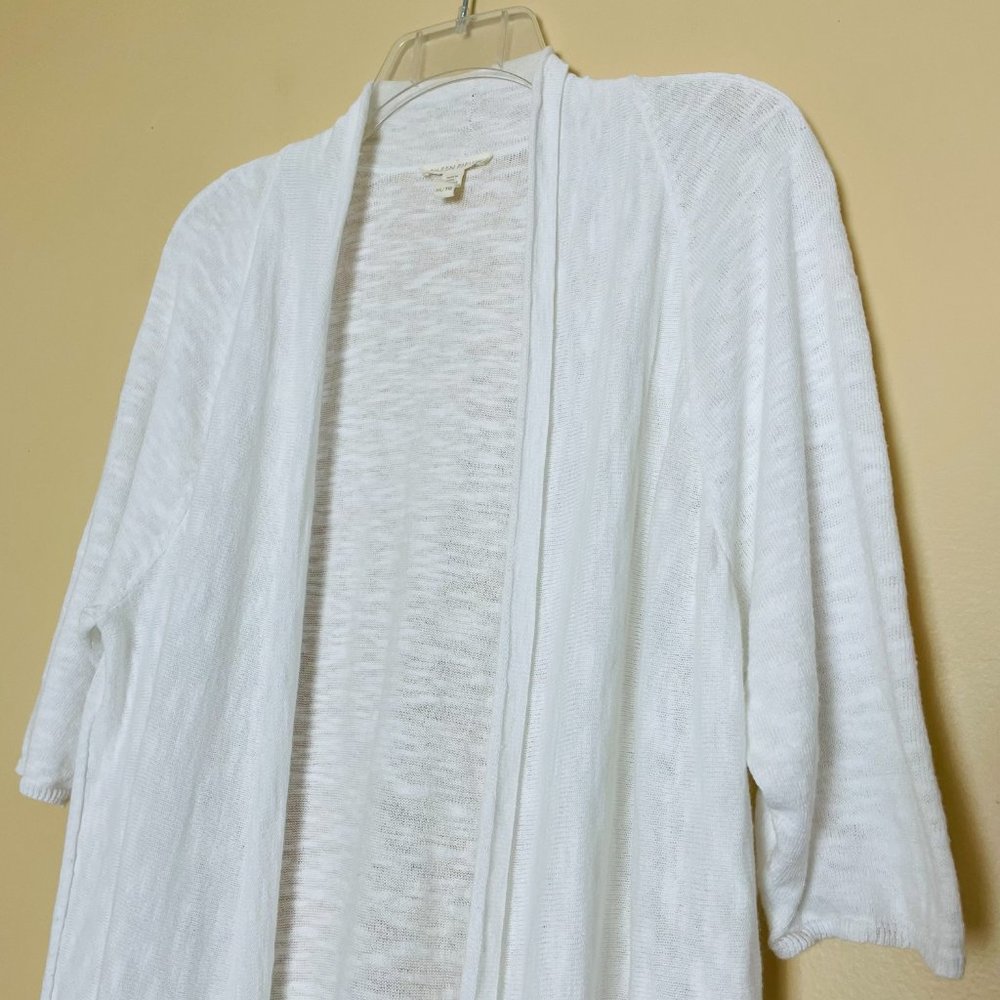 Eileen Fisher Linen Cotton Open Front Cardigan XL - Picture 3 of 8